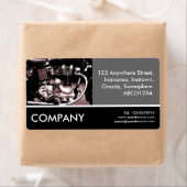 Étiquette Photo d'entreprise - Moteur moto (En situation)