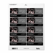 Étiquette Photo d'entreprise - Moteur moto (Feuille entière)