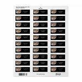 Étiquette Photo en cercle moderne typographie simple Noël (Feuille entière)