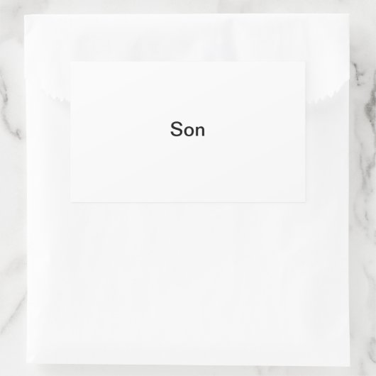 étiquette photo "Fils" (Sac)