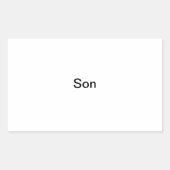 étiquette photo "Fils" (Devant)