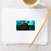 Étiquette photo Hawaii Turtle (En situation)