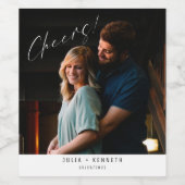 Étiquette photo Mariage simple (Étiquettes simples)