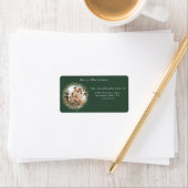 Étiquette Photo moderne Adresse de retour de Noël (En situation)