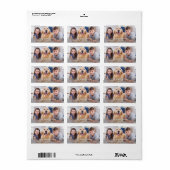 Étiquette Photo moderne Adresse de retour personnalisée (Feuille entière)