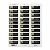 Étiquette Photo panda rouge, animaux 0531. (Feuille entière)