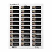 Étiquette Photo panda rouge, animaux 0532. (Feuille entière)