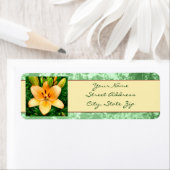 Étiquette Photo Peach Lily (En situation)