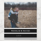 Étiquette photo personnalisé (Étiquettes simples)