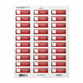 Étiquette Photo personnalisée de Noël (Feuille entière)