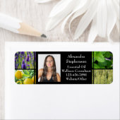 Étiquette Photo personnalisée Essential Oil Bouteille commer (En situation)