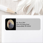 Étiquette Photographe de Plymouth Barred Rock (En situation)