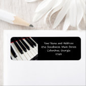 Étiquette Photographie des touches de piano (En situation)