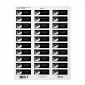 Étiquette Photographie des touches de piano (Feuille entière)