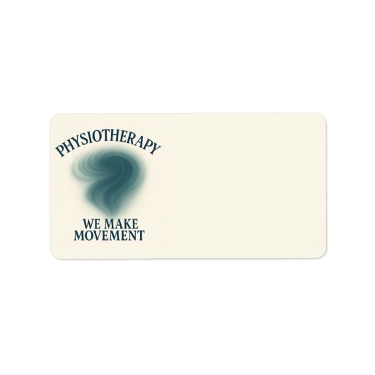 Étiquette Physiothérapie - Art Moderne (Devant)