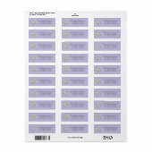 Étiquette Piano à Queue Élégant avec Fleurs Adresse de Retou (Feuille entière)