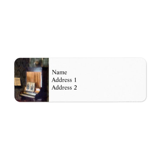 Étiquette Piano et Partition sur pied (Devant)