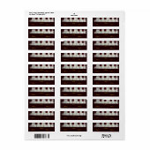 Étiquette Piano Keys (Feuille entière)