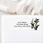 Étiquette Pic à l'ivoire d'Aububon dans les cendres (En situation)