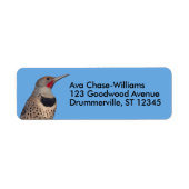 Étiquette Pic de Flicker du Nord au soleil (Devant)