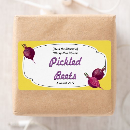 Étiquette Picket Beets Canning (En situation)