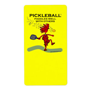 Étiquette Pickleball barbote bien avec d'autres