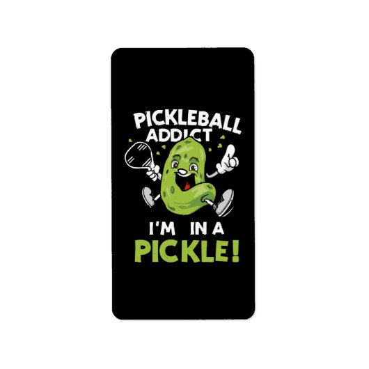 Étiquette Pickleball drôle (Devant)