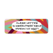 Étiquette Pics des années 1970 (Devant)