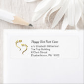 Étiquette Pied Chiropodiste podiatriste pédicure (En situation)