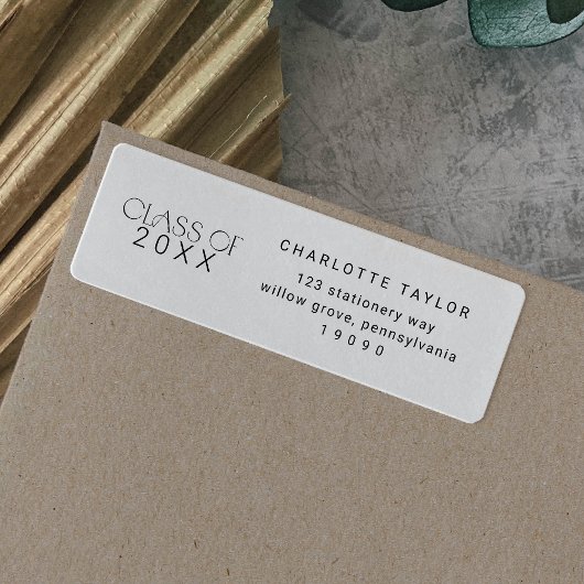 Étiquette Pied moderne | Classe minimale - Retour de l'année