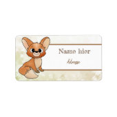 Étiquette Pieds (Devant)