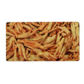 Étiquette Pieds de poulet cru (Devant)