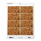 Étiquette Pieds de poulet cru (Feuille entière)