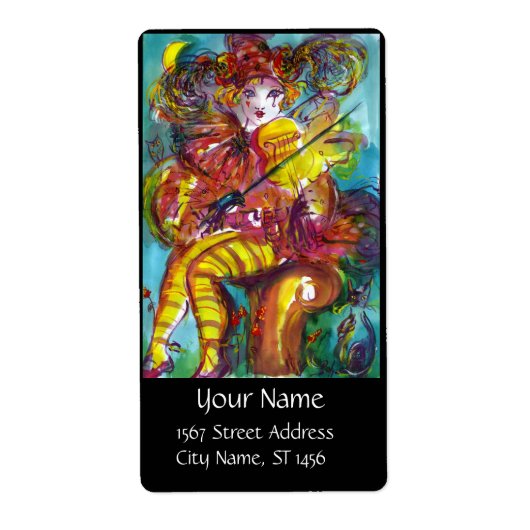 Étiquette PIERO / Soirée carnavalesque vénitienne, noir (Devant)