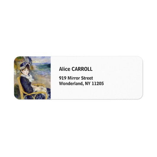 Étiquette Pierre-Auguste Renoir - En bord de mer (Devant)