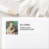 Étiquette Pierre-Auguste Renoir - Femme avec chat (En situation)