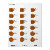 Étiquette 'Pierre calendrier maya' (Feuille entière)