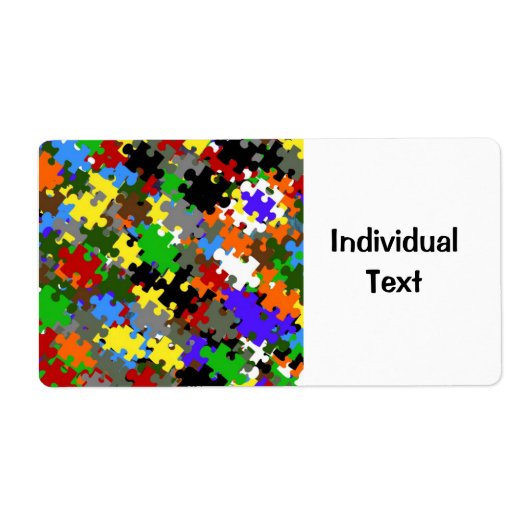 Étiquette Pierres de puzzle (Devant)