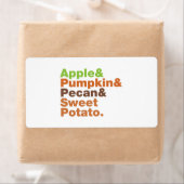 Étiquette Pies de vacances ~ Fête Noël Thanksgiving Noël (En situation)