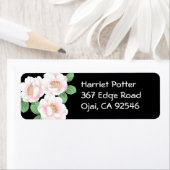 Étiquette Pies roses Japonais Floral Kimono (En situation)