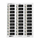 Étiquette Pies roses Japonais Floral Kimono (Feuille entière)