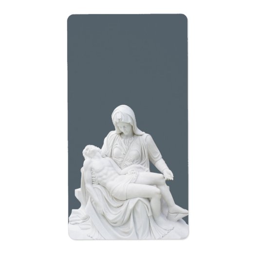 Étiquette Pieta sculptée (Devant)