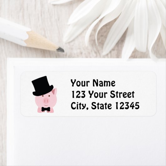 Étiquette Pig Dapper (En situation)