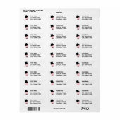 Étiquette Pig Dapper (Feuille entière)