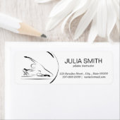 Étiquette Pilates Mermaid sur le réformateur (En situation)