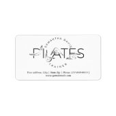 Étiquette Pilates Pots dans Pilates Word (Devant)