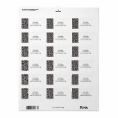 Étiquette Piles amusantes de pingouins (Feuille entière)