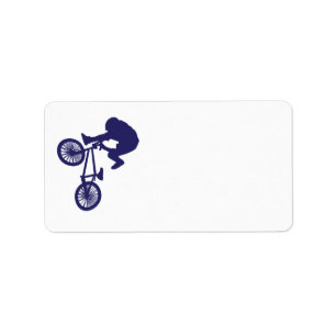 Étiquette Pilote cycliste BMX