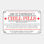 Étiquette pilules (Devant)