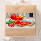 Étiquette Piments doux encore en vie (En situation)